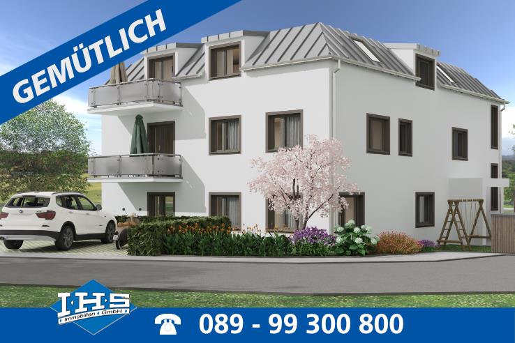 Neubau-Wohnung in Altpoing – 3-Zimmer im DG mit Südbalkon, 85586 Poing, Dachgeschosswohnung